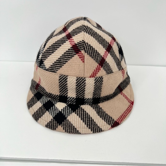 Burberry nova check hat cap wool cashmere blend small - Picture 5 of 12